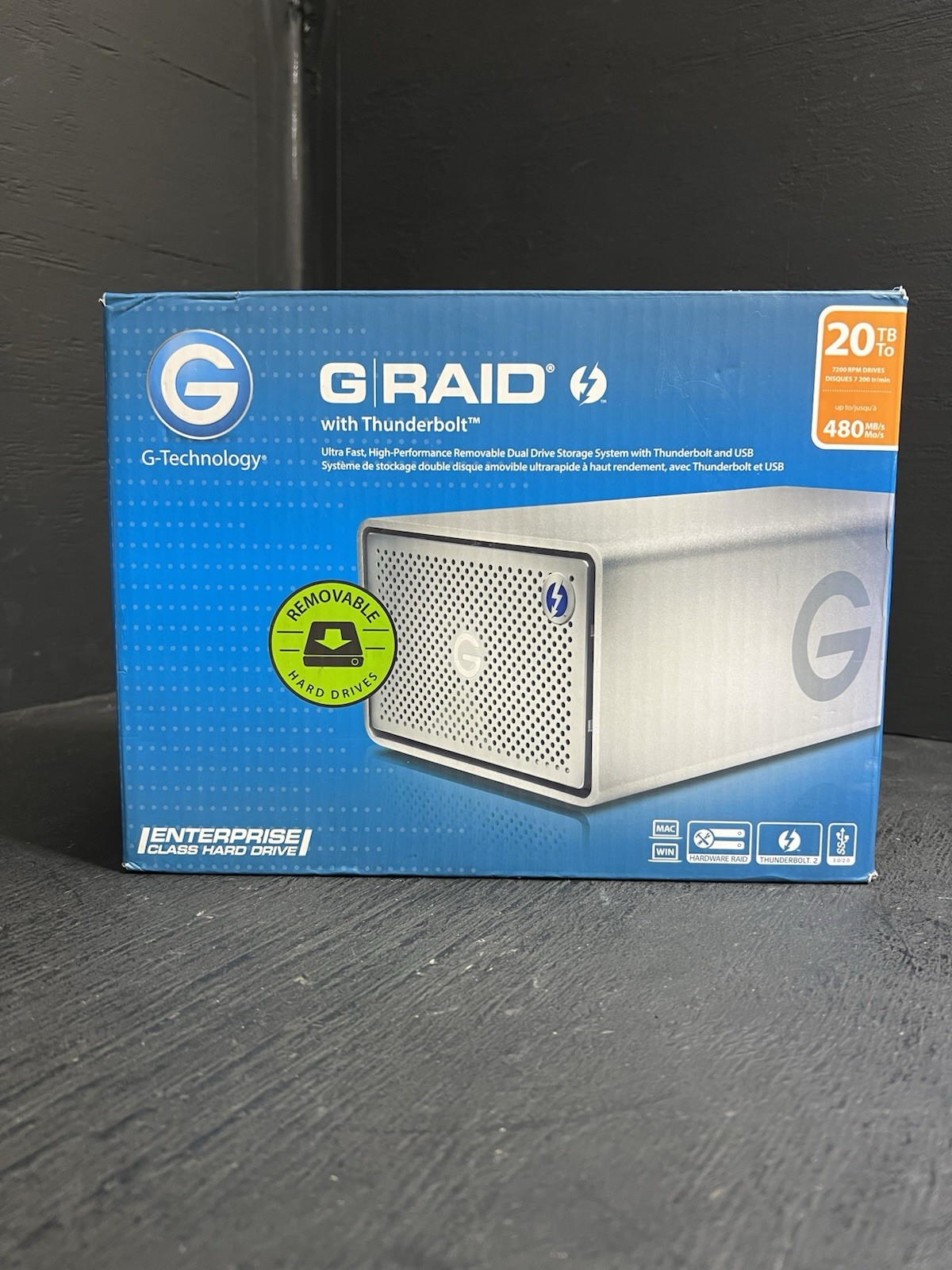 G-Technology G-RAID w/ Thunderbolt 20TB Dual-Drive External HDD USB 3.0 0G04228