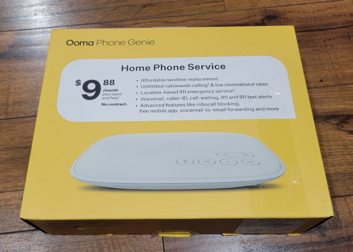 Ooma Phone Genie VoIP Home Phone Service - White (100-0474-100) Ooma Phone Genie VoIP Home Phone Service - White (100-0474-100)