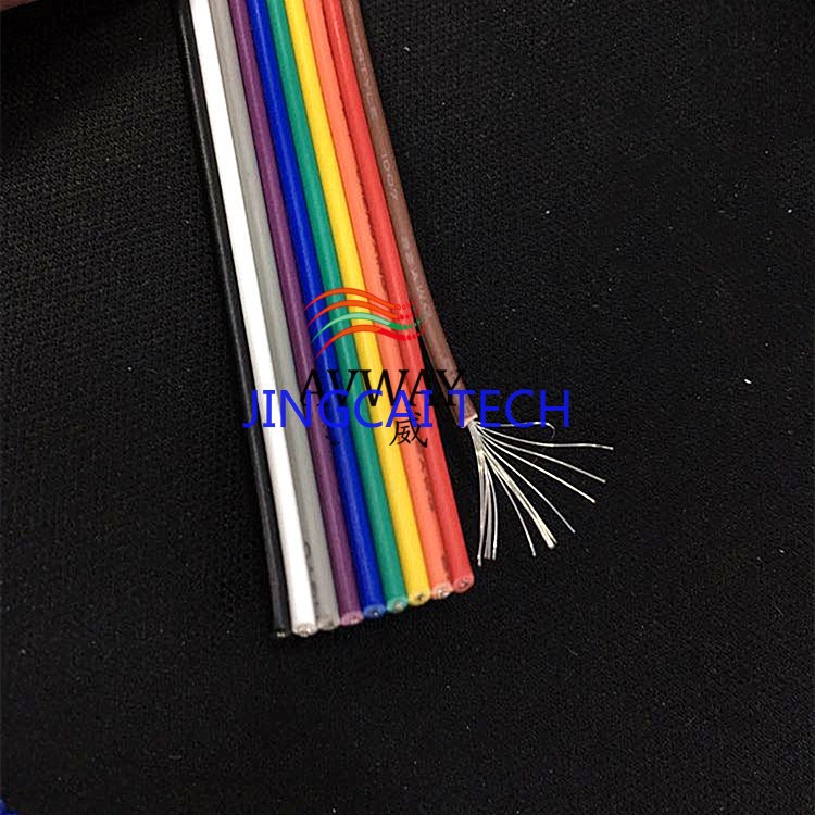 5M 22AWG 10P Flat Color Rainbow Ribbon Cable LED WIRE HARNESS 0.3 Square Wiring 5M 22AWG 10P Flat Color Rainbow Ribbon Cable LED WIRE HARNESS 0.3 Square Wiring