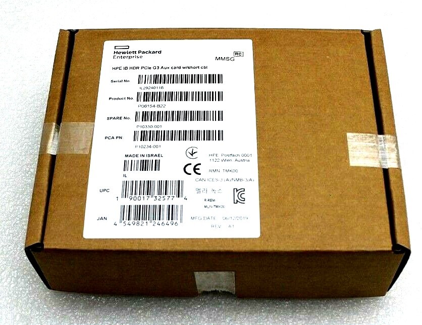 TMK00 HPE Mellanox Nvidia ConnectX-4/5/6 Extension Kit Auxiliary Card MTMK0012 TMK00 HPE Mellanox Nvidia ConnectX-4/5/6 Extension Kit Auxiliary Card MTMK0012