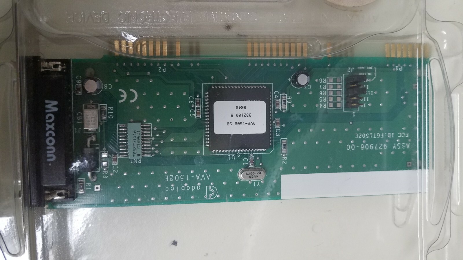 Maxconn Adaptec AVA-1502 S8 16-bit ISA 25-pin SCSI Controller Card 927906-00 Maxconn Adaptec AVA-1502 S8 16-bit ISA 25-pin SCSI Controller Card 927906-00