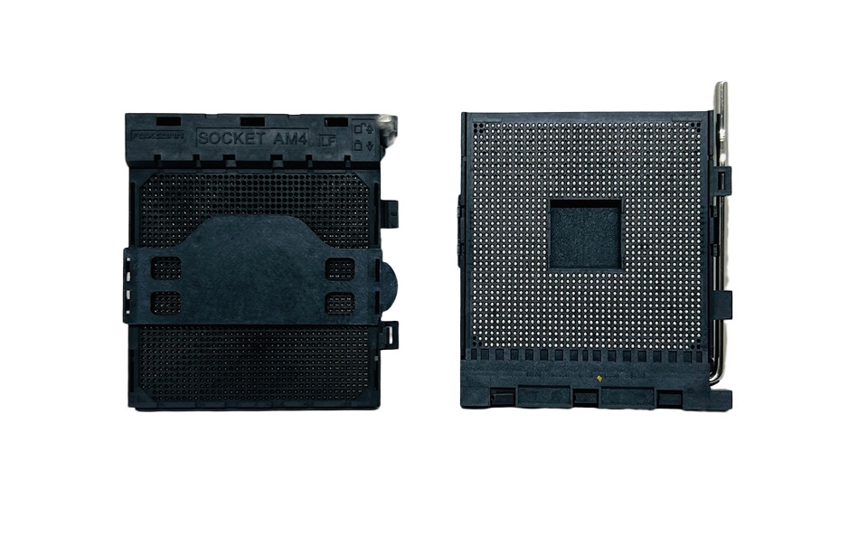 AMD 1331-pin PGA Socket Processor CPU Base Connector Holder Black AM4 Foxconn AMD 1331-pin PGA Socket Processor CPU Base Connector Holder Black AM4 Foxconn