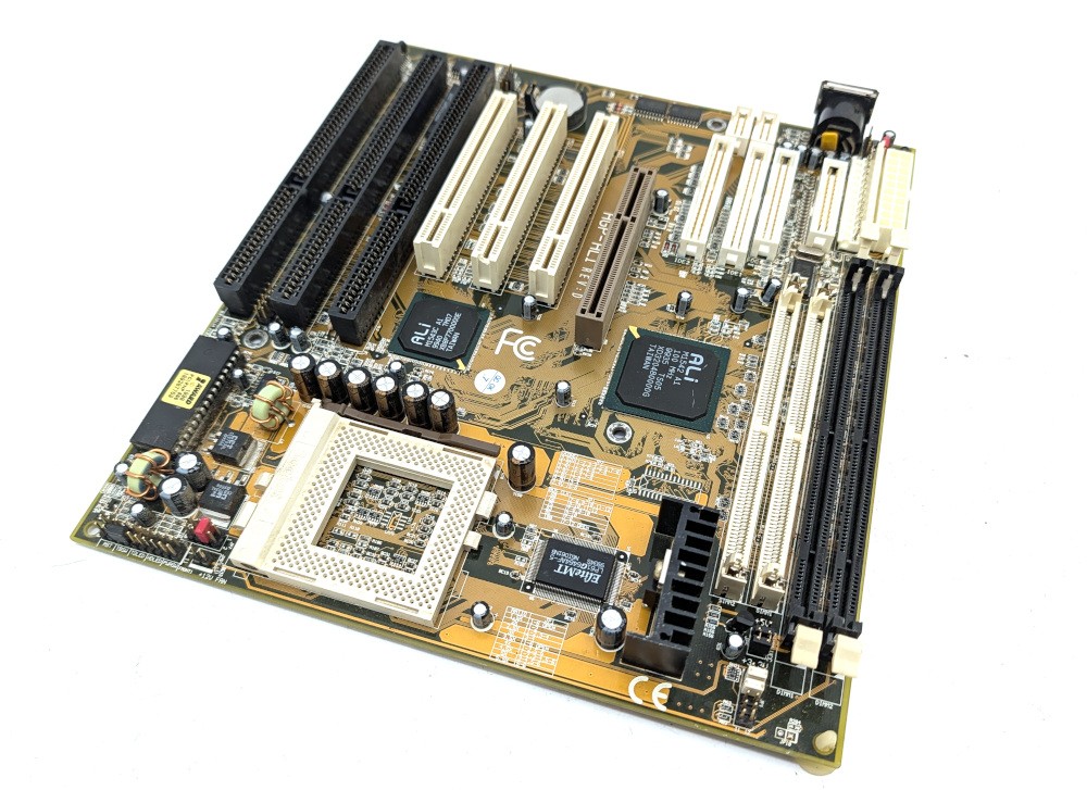 Untested AGP-ALI REV D Mainboard Socket 7 Motherboard PCI Retro ISA EDO