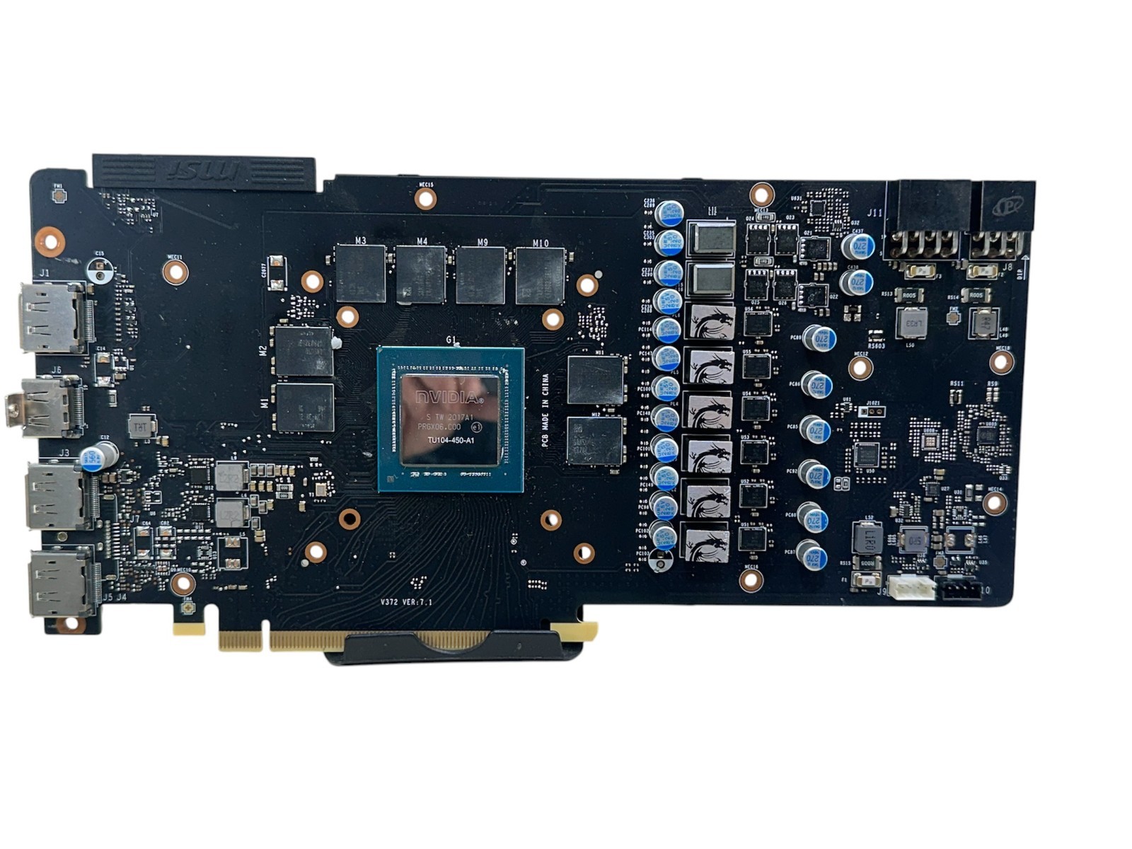 V372 VER 7.1 BOARD FOR MSI GeForce RTX 2080 VENTUS 8GB GDDR6 GRAPHIC CARD AS IS V372 VER 7.1 BOARD FOR MSI GeForce RTX 2080 VENTUS 8GB GDDR6 GRAPHIC CARD AS IS