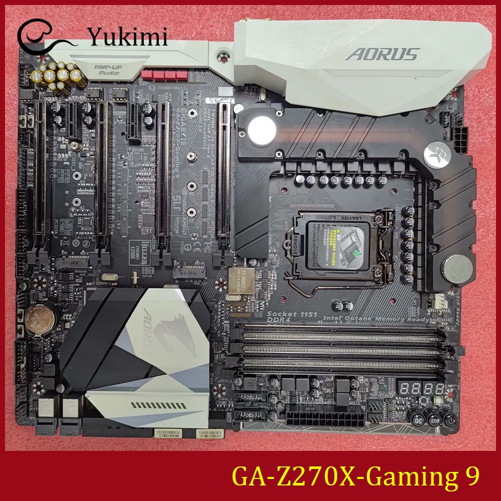FOR GIGABYTE GA-Z270X-Gaming 9 LGA1151 DDR4*4 64GB E-ATX Ｍotherboard Test OK