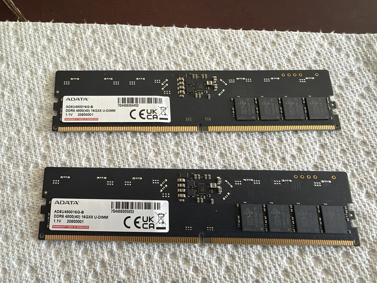 ADATA 32GB DDR5 Desktop Memory RAM AD5U480016G-B ADATA 32GB DDR5 Desktop Memory RAM AD5U480016G-B