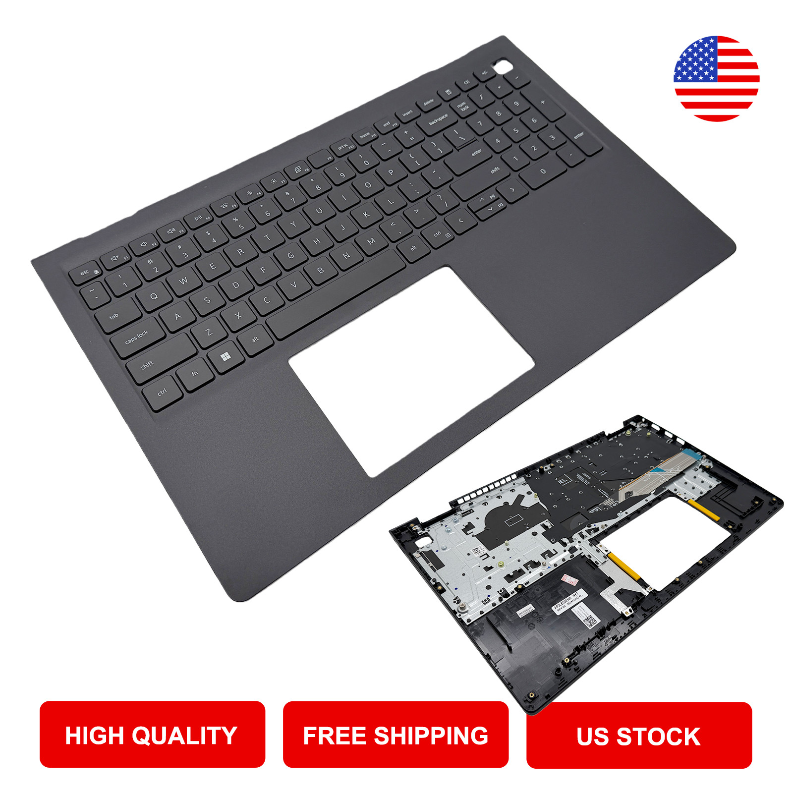 NEW Black Palmrest Backlit Keyboard for Dell Inspiron 15 3510 3511 3515 3520 NEW Black Palmrest Backlit Keyboard for Dell Inspiron 15 3510 3511 3515 3520