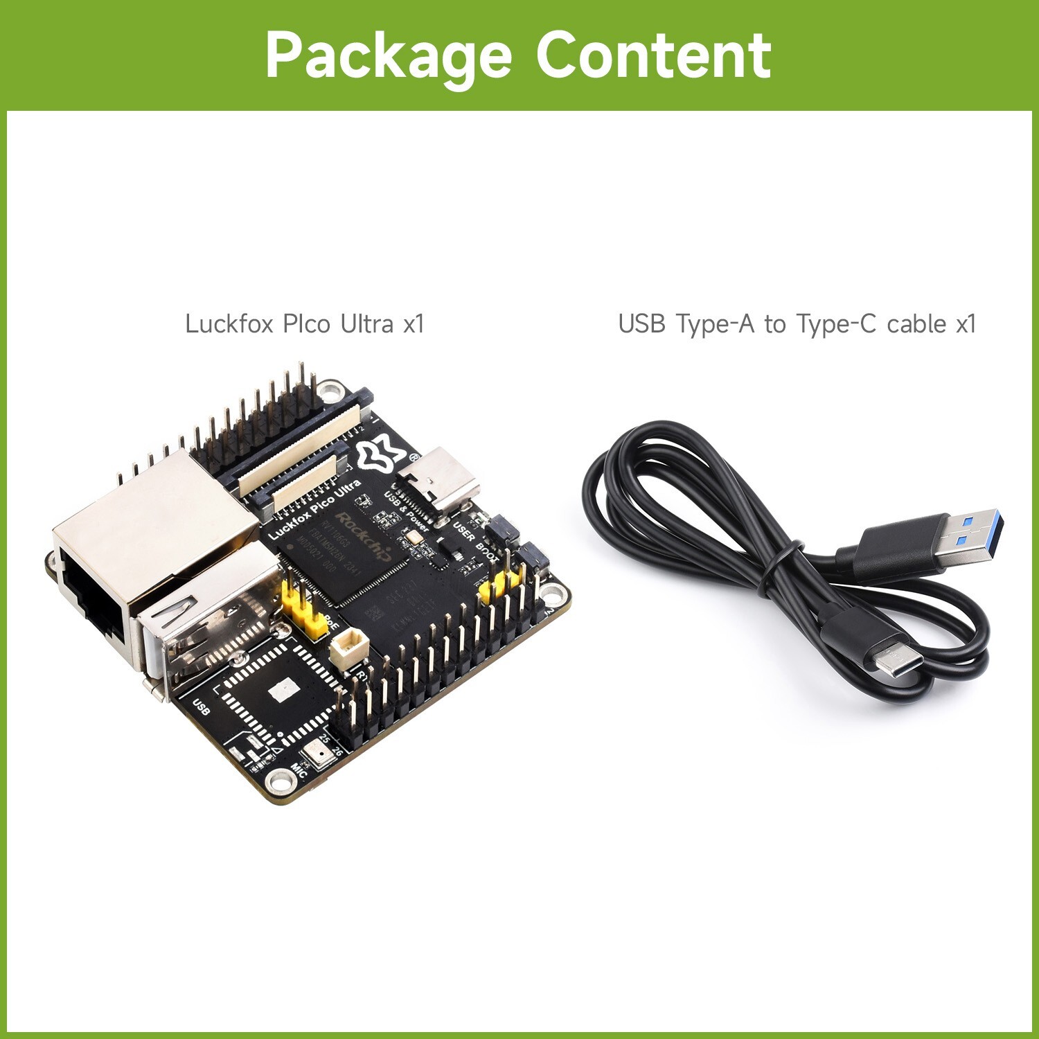 Waveshare Luckfox Pico Ultra RV1106 Linux Micro Development Board ARM Cortex-A7 Waveshare Luckfox Pico Ultra RV1106 Linux Micro Development Board ARM Cortex-A7
