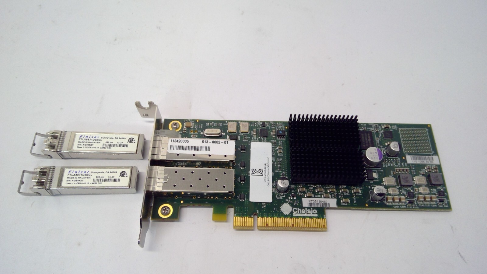 Chelsio 110-1088-30 N320-SR Dual-Port 10Gb Ethernet PCIe NIC Network Card w/2SFP Chelsio 110-1088-30 N320-SR Dual-Port 10Gb Ethernet PCIe NIC Network Card w/2SFP