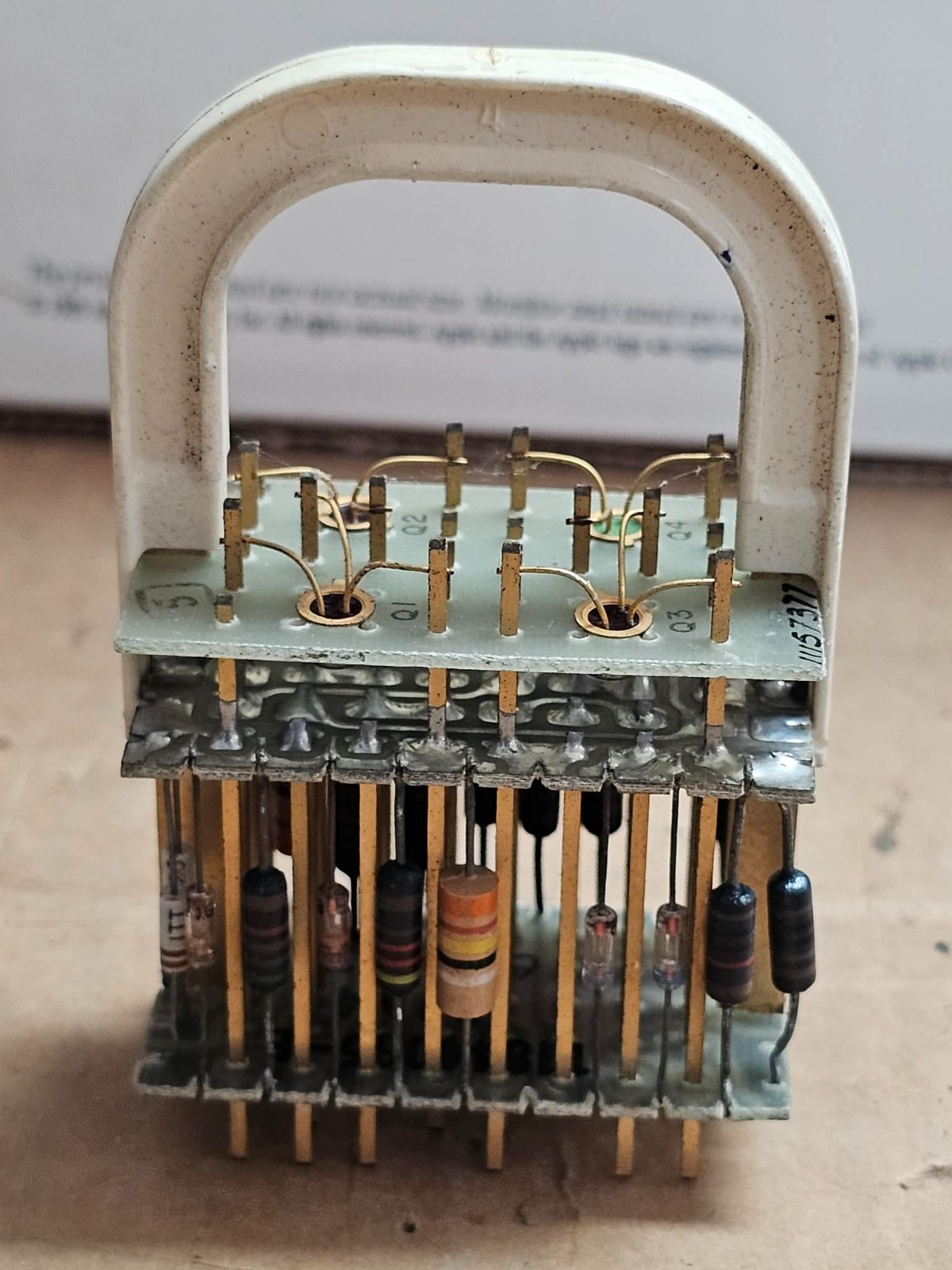 Rare Vintage Mainframe Burroughs Discrete-Transistor Cordwood Module B2500/B5000