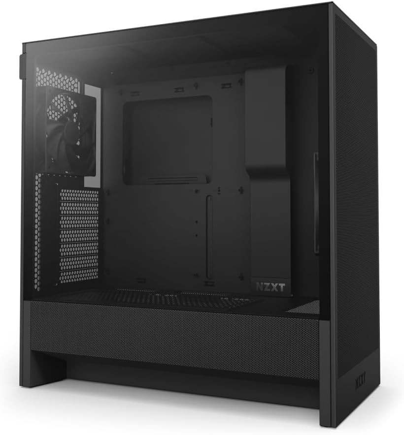 NZXT H5 Flow - Compact ATX Mid-Tower PC Case - Black