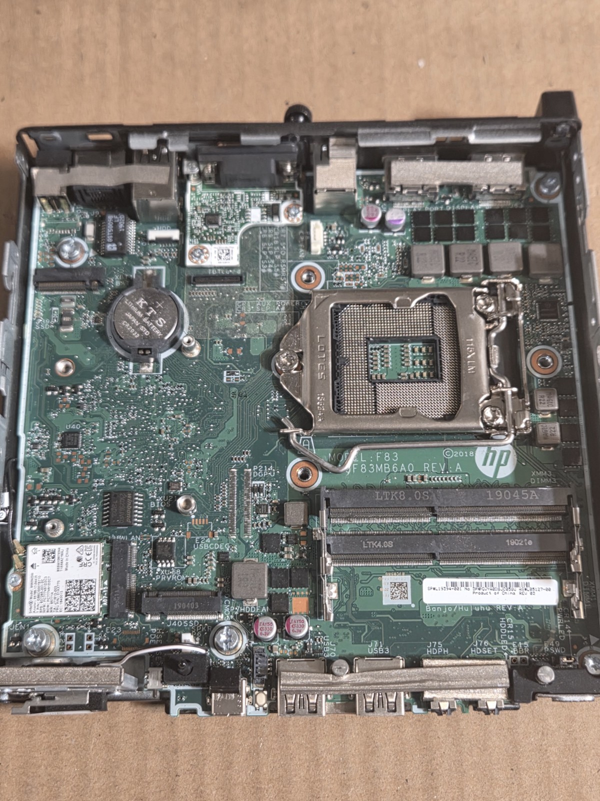 HP EliteDesk 800 G4 Mini System Board MotherBoard L19394-001, L05127-002 HP EliteDesk 800 G4 Mini System Board MotherBoard L19394-001, L05127-002