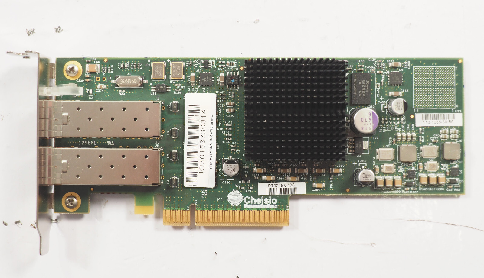 Chelsio 110-1088-30 N320E-SR 2-Port 10Gb Ethernet 10GbE PCIe Network Card Chelsio 110-1088-30 N320E-SR 2-Port 10Gb Ethernet 10GbE PCIe Network Card