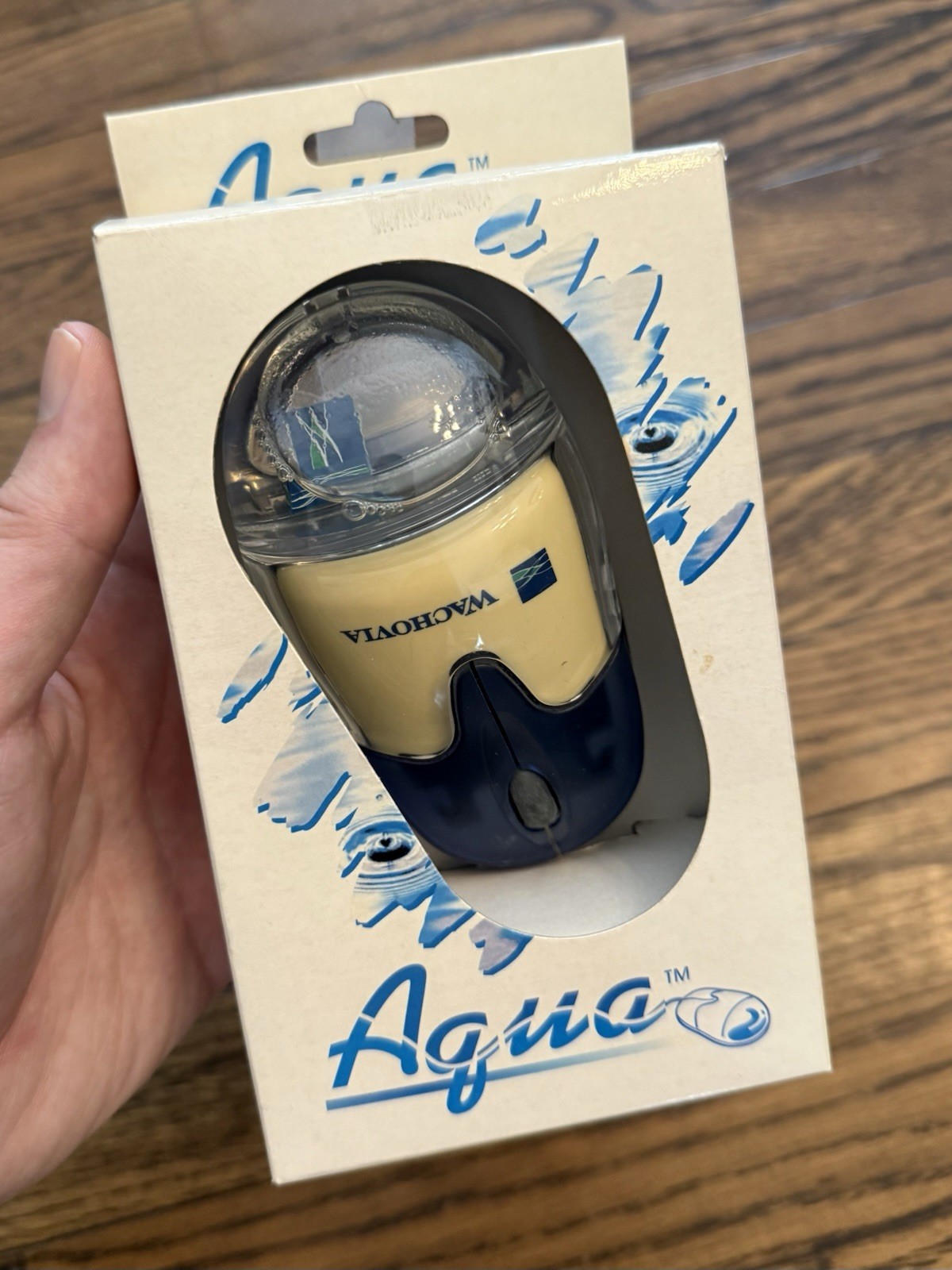 Rare Wachovia Bank Employee Aqua Mouse Liquid Star Vintage USB PS2 Computer Rare Wachovia Bank Employee Aqua Mouse Liquid Star Vintage USB PS2 Computer