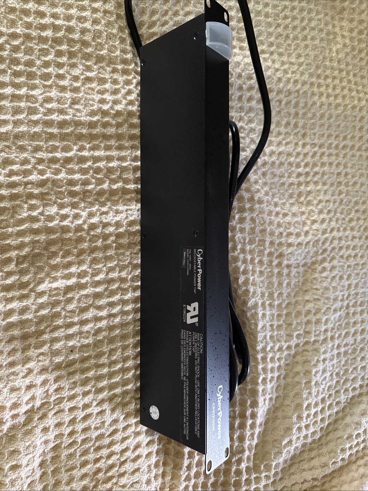 USED. Works, Cyber Power CPS-1215RM Relocatable Power Tap. 10plgs 19” Rack unit USED. Works, Cyber Power CPS-1215RM Relocatable Power Tap. 10plgs 19” Rack unit
