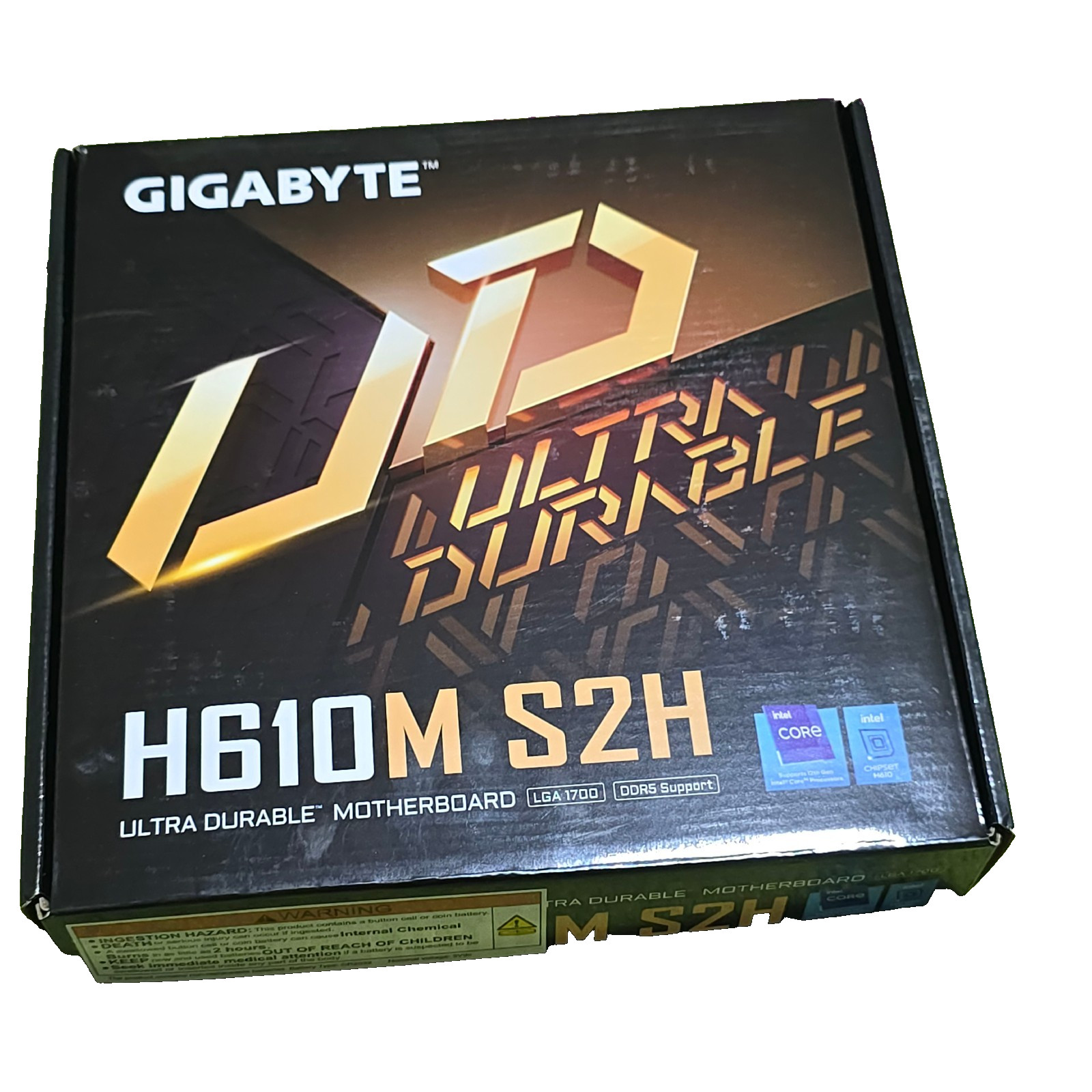 GIGABYTE H610M S2H DDR5 LGA 1700 MicroATX Intel Motherboard New Open Box GIGABYTE H610M S2H DDR5 LGA 1700 MicroATX Intel Motherboard New Open Box