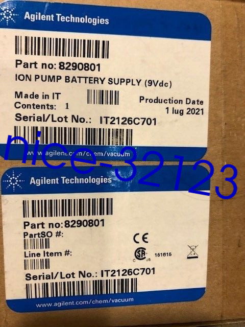 Agilent 8290801 Ion Pump Battery Power Supply ( 9Vdc ) vintage open box Agilent 8290801 Ion Pump Battery Power Supply ( 9Vdc ) vintage open box