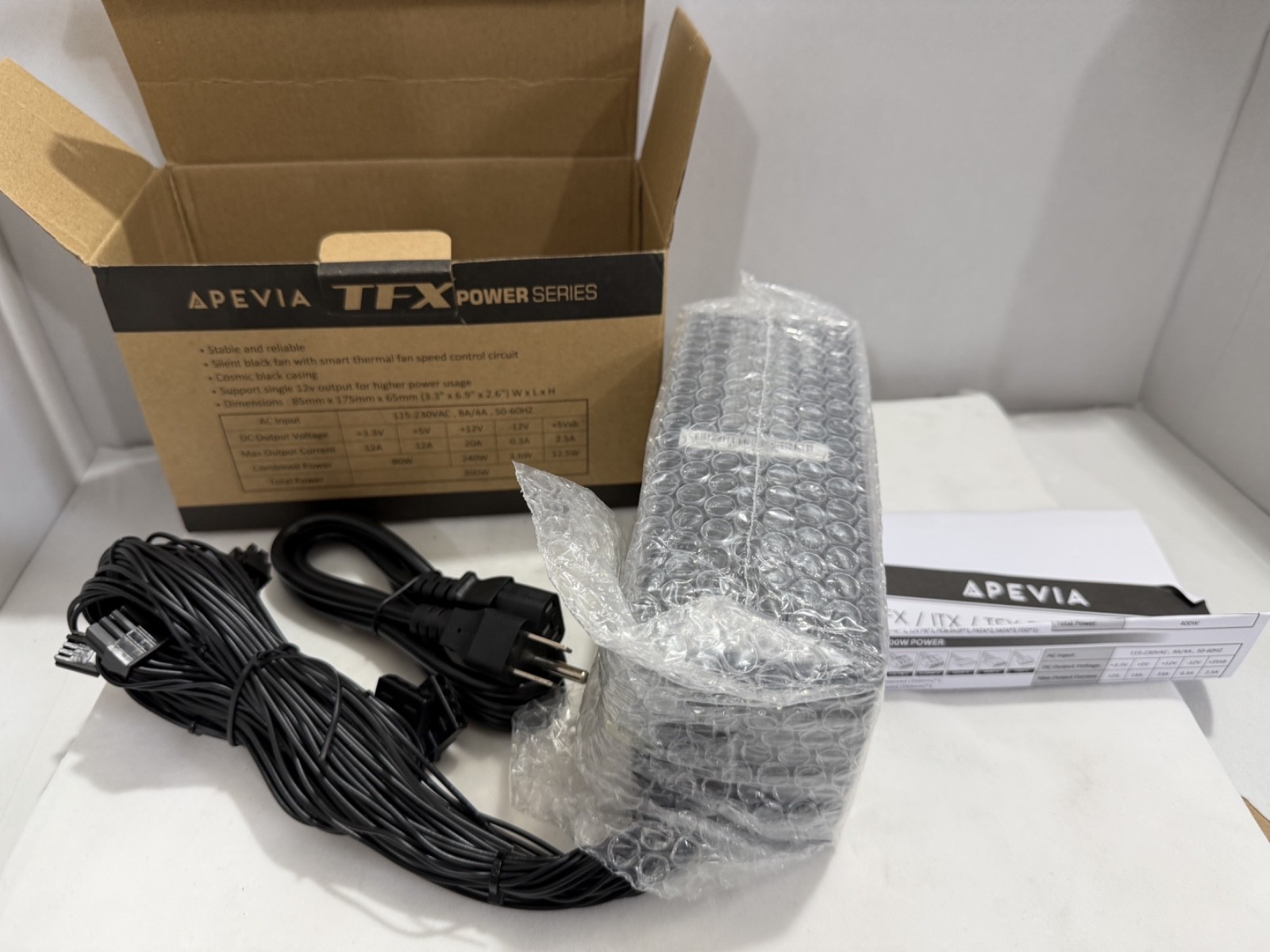 Apevia TFX-AP300W - 300W Power Supply - TFX Flex ATX - New Old Stock - Series
