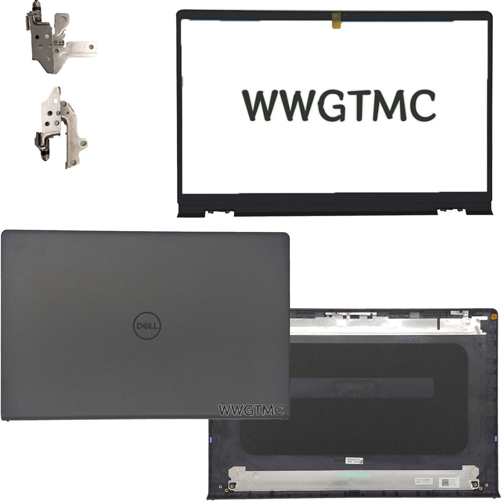 For Dell Inspiron 15 3510 3511  3515 3520 3525 LCD Back Cover + Bezel + Hinges