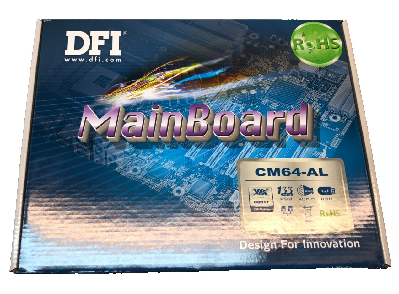 New Sealed DFI CM64-AL/G Socket 370 Motherboard/Mainboard New Sealed DFI CM64-AL/G Socket 370 Motherboard/Mainboard