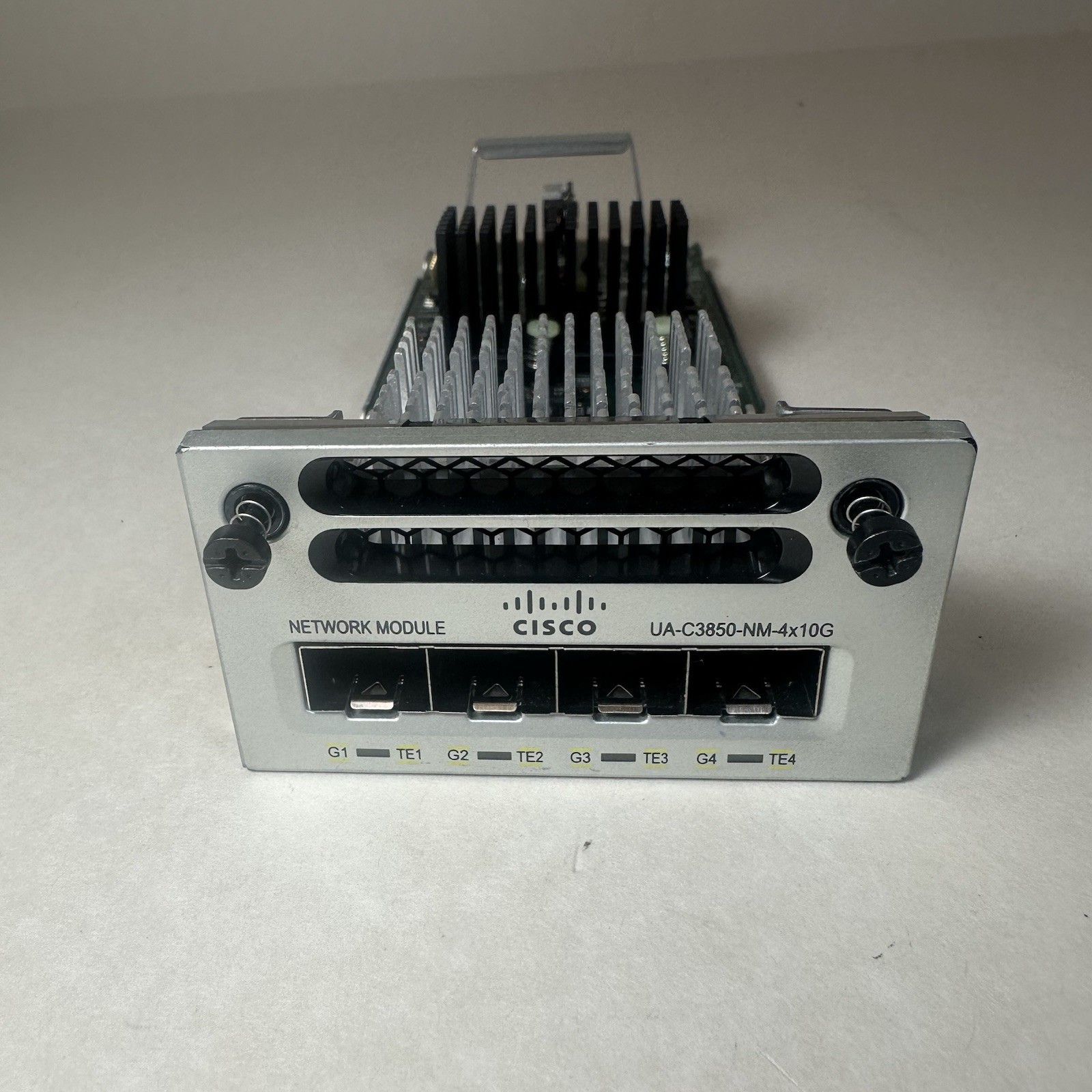 Cisco UA-C3850-NM-4x10G 4-Port 10 Gigabit Ethernet Network Module 3850 Series Cisco UA-C3850-NM-4x10G 4-Port 10 Gigabit Ethernet Network Module 3850 Series