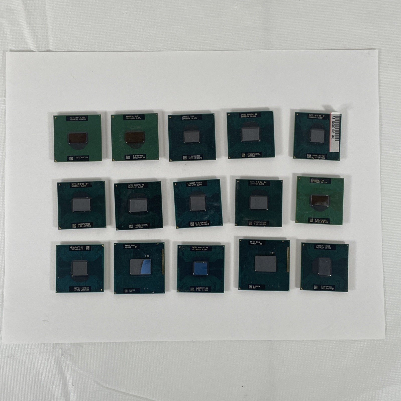 Mixed Lot of 15 Intel Mobile Laptop CPU's - *Free Shipping* - SEE DESCRIPTION Mixed Lot of 15 Intel Mobile Laptop CPU's - *Free Shipping* - SEE DESCRIPTION