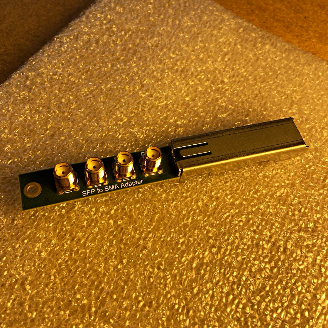 Trenz Electronic SFP to SMA Adapter Board PCB Module Trenz Electronic SFP to SMA Adapter Board PCB Module
