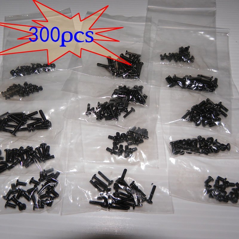 300pcs M2/M2.5/M3 Machine Screws Set for Laptop/Hard Disk/Keyboard/Phone/PC 300pcs M2/M2.5/M3 Machine Screws Set for Laptop/Hard Disk/Keyboard/Phone/PC