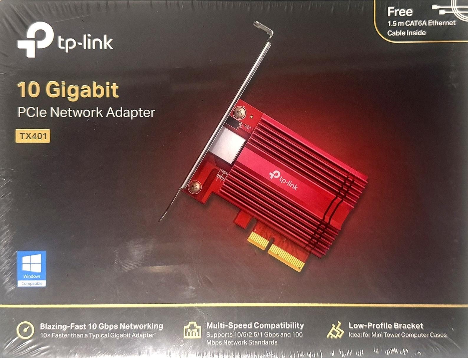 TP-LINK TX401 Network Adapter - Red TP-LINK TX401 Network Adapter - Red