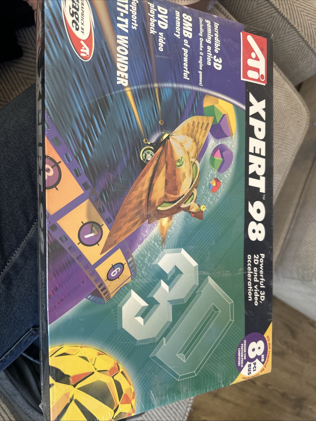 Vintage ATI XPERT 98 Graphics Card – Sealed | Rage Graphics | PC Collectible Vintage ATI XPERT 98 Graphics Card – Sealed | Rage Graphics | PC Collectible