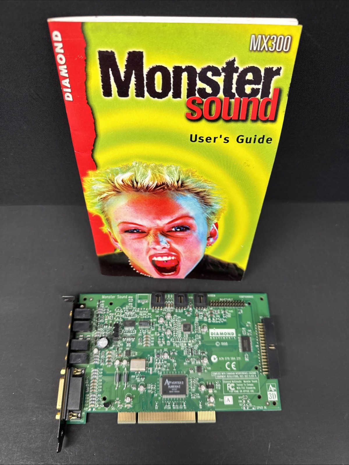 Diamond Monster Sound MX300 Aureal Vortex 2 PCI Sound Card w/ Manual Untested Diamond Monster Sound MX300 Aureal Vortex 2 PCI Sound Card w/ Manual Untested