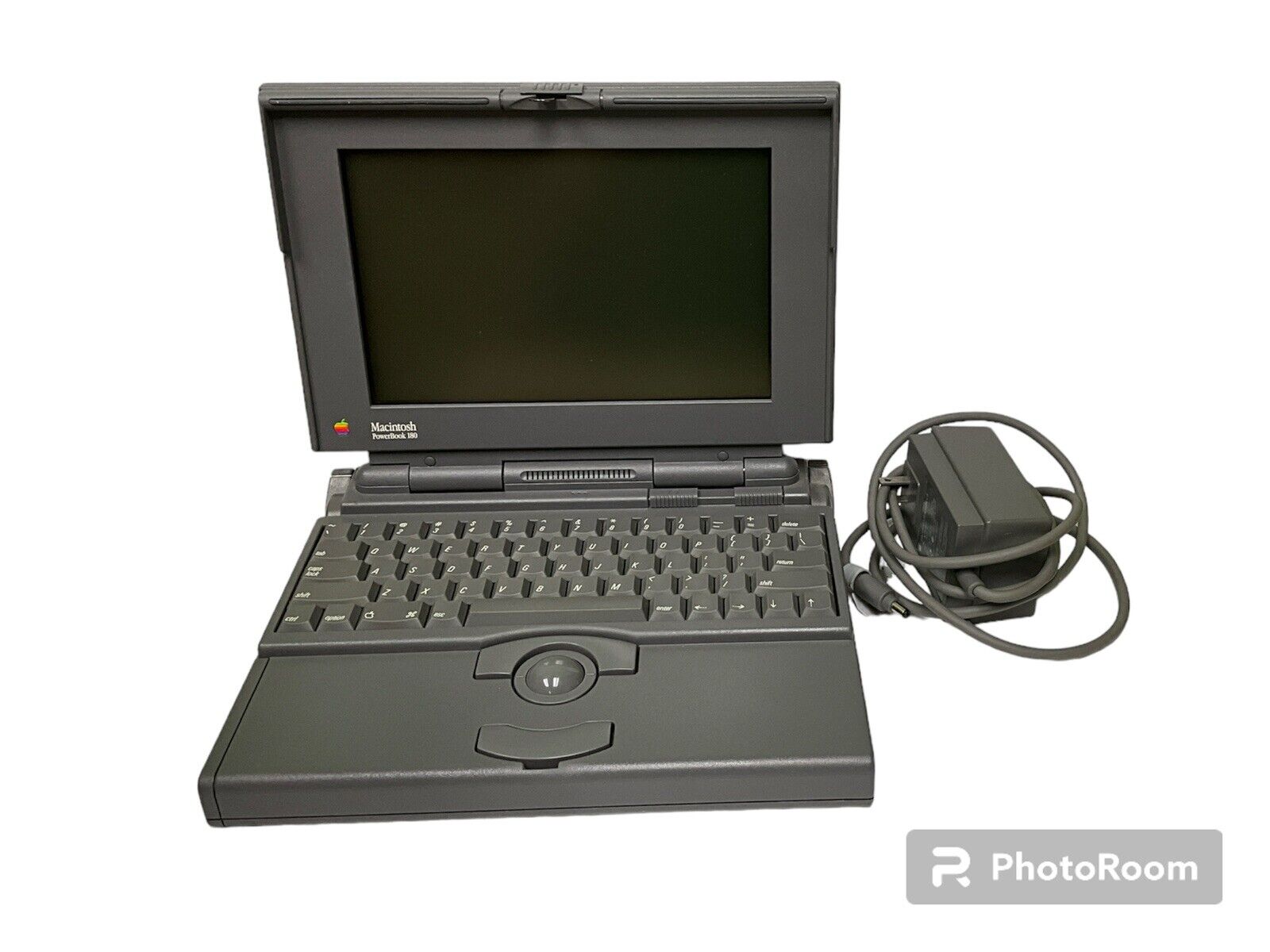 NOT WORKING Vintage MACINTOSH PowerBook 165 Laptop with AC Adapter