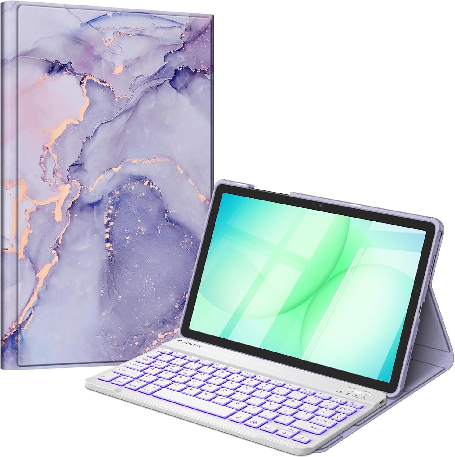 Backlit Keyboard Case for Samsung Galaxy Tab A11+ Plus/ Tab A9+ Plus Stand Cover