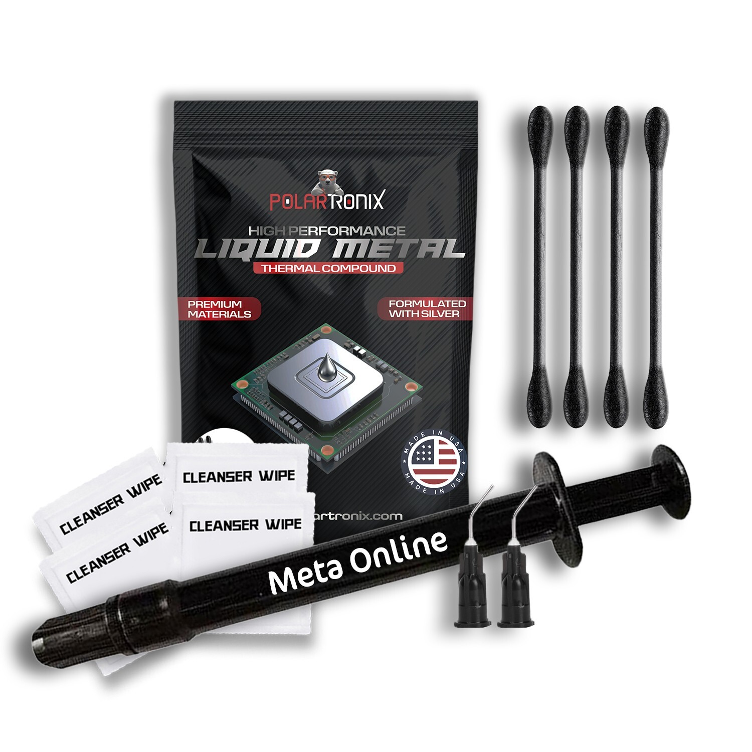 PolarTronix Liquid Metal Thermal Paste 5 Gram Eco Pack for Multiple Applications PolarTronix Liquid Metal Thermal Paste 5 Gram Eco Pack for Multiple Applications