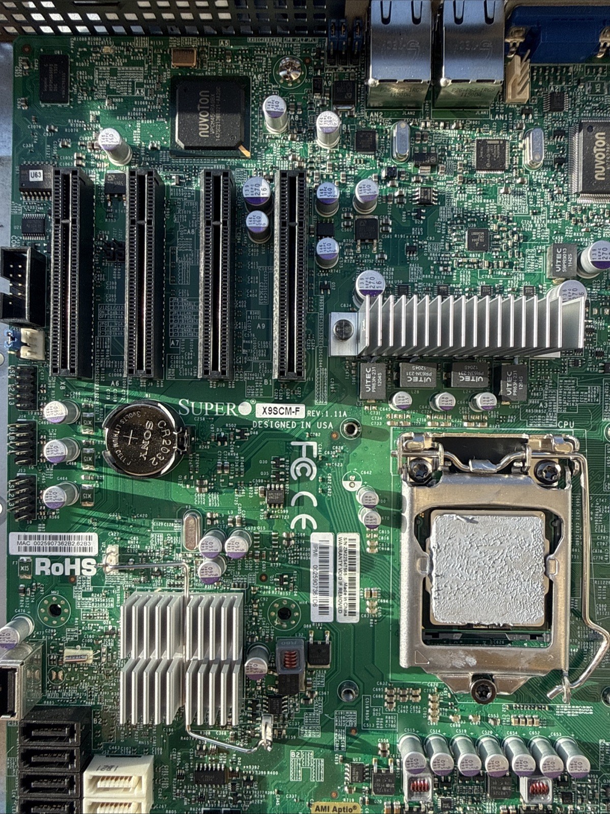 SUPERMICRO X9SCL-F DESKTOP MOTHERBOARD SUPERMICRO X9SCL-F DESKTOP MOTHERBOARD