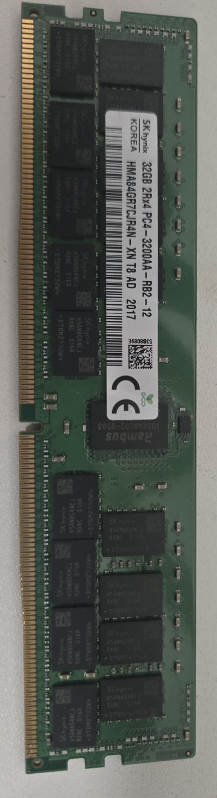 SK Hynix 32GB 2Rx4 PC4-3200AA-RB2-12 RDIMM Server memory SK Hynix 32GB 2Rx4 PC4-3200AA-RB2-12 RDIMM Server memory
