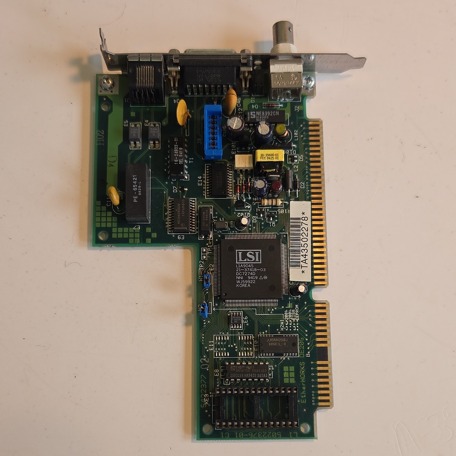 DEC Digital EtherWORKS DE205 ISA Ethernet Network Adapter Card 