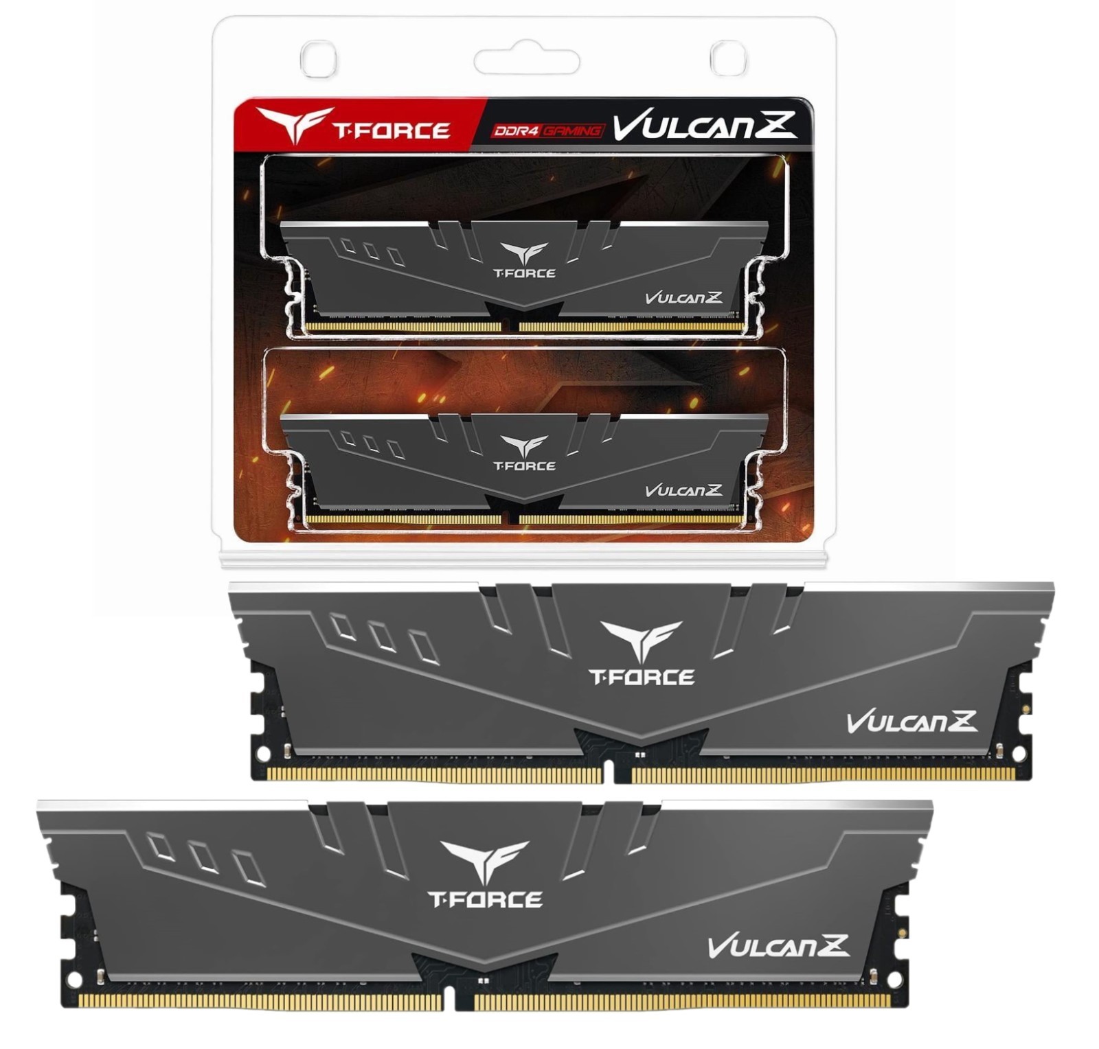 TeamGroup T-FORCE VULCAN Z 16GB (2 x 8GB) DDR4 3000Mz (PC4 24000) Desktop Memory TeamGroup T-FORCE VULCAN Z 16GB (2 x 8GB) DDR4 3000Mz (PC4 24000) Desktop Memory