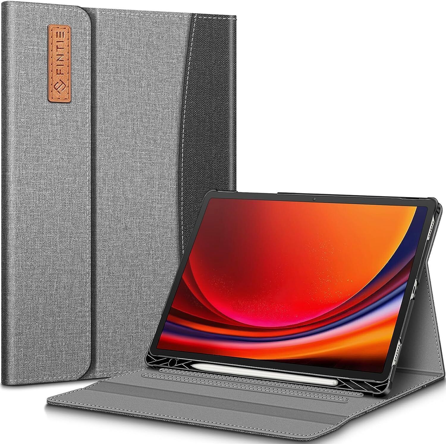 Case for Samsung Galaxy Tab S9 FE/Tab S9 Multiple Angle Portfolio Business Cover