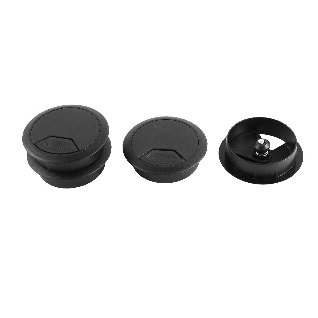 4Pcs 50mm Mounting Hole Diameter Computer Desk Table Counter Top Wire Grommets 4Pcs 50mm Mounting Hole Diameter Computer Desk Table Counter Top Wire Grommets