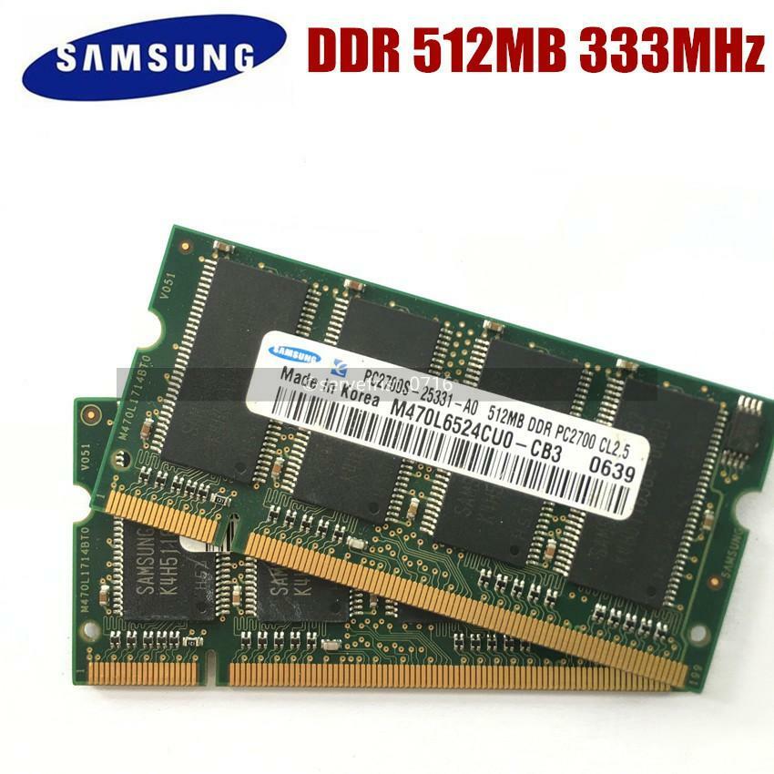 SAMSUNG 1GB 2X512MB PC2700S DDR 333MHZ LAPTOP MEMORY Fit for pc2100 266mhz SAMSUNG 1GB 2X512MB PC2700S DDR 333MHZ LAPTOP MEMORY Fit for pc2100 266mhz