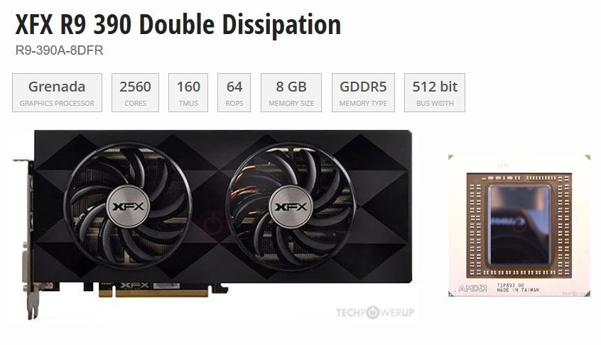 XFX AMD R9 390 Double Dissipation 8GB GDDR5 Graphics Card✅DP HDMI 2x DVI✅ XFX AMD R9 390 Double Dissipation 8GB GDDR5 Graphics Card✅DP HDMI 2x DVI✅