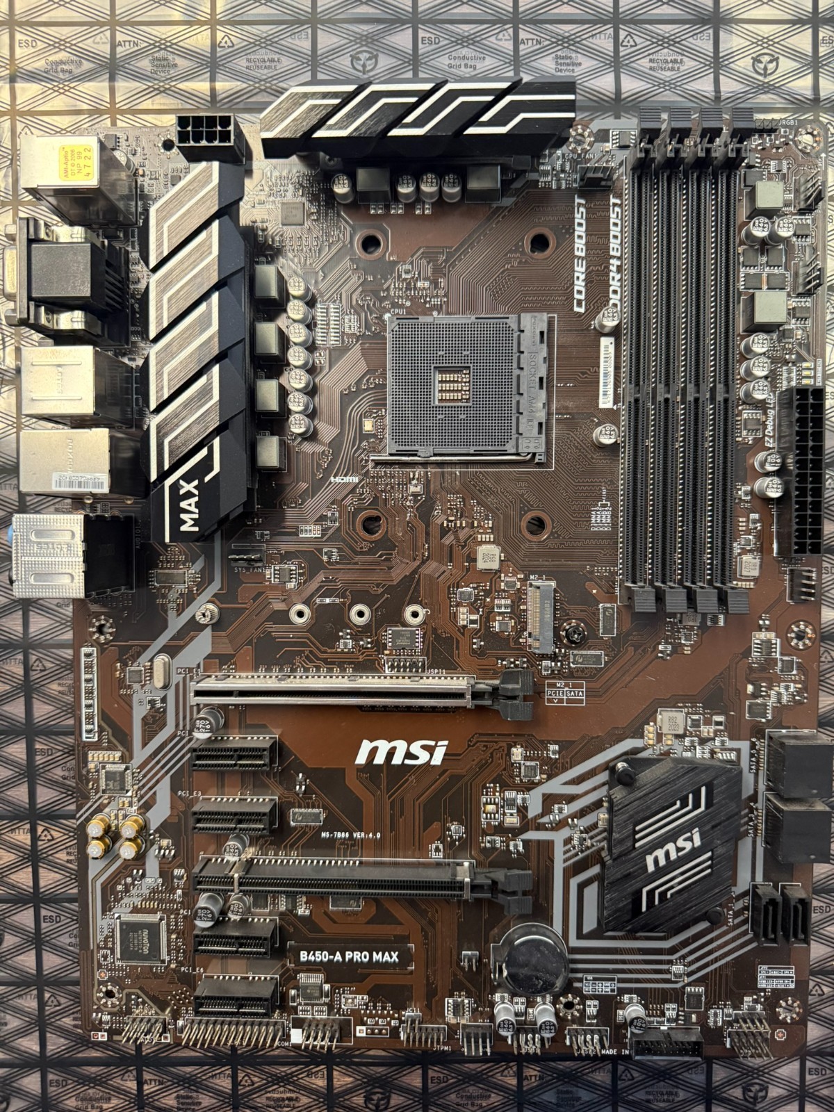MSI B450M-A PRO MAX AMD ATX Motherboard