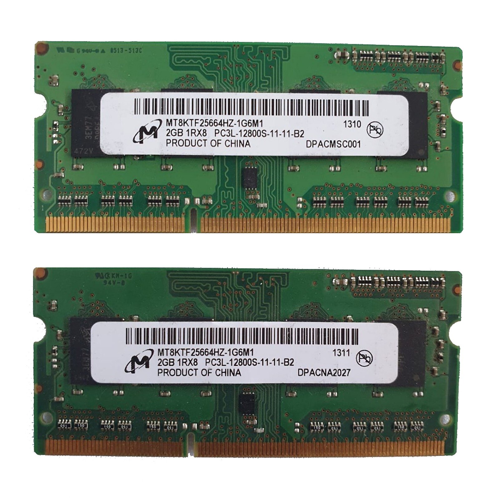 4gb Micron Laptop Memory 2x2GB 1600MHz 204pin 1.5v 1Rx8 PC3-12800S-11-11-B2 RAM 4gb Micron Laptop Memory 2x2GB 1600MHz 204pin 1.5v 1Rx8 PC3-12800S-11-11-B2 RAM