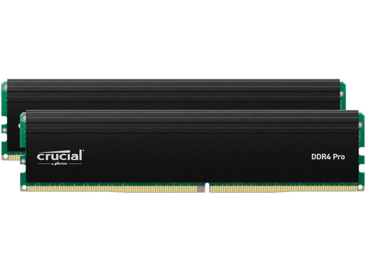 Crucial Pro 32GB (2 x 16GB) 288-Pin PC RAM DDR4 3200 (PC4 25600) Desktop Memory Crucial Pro 32GB (2 x 16GB) 288-Pin PC RAM DDR4 3200 (PC4 25600) Desktop Memory