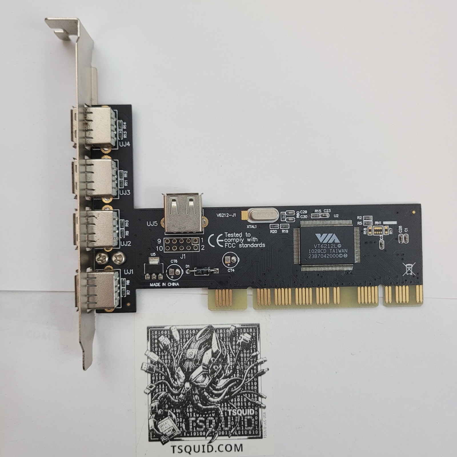 Encore Electronics USB 2.0 PCI Card ENLUSB2-5PCI-BR 5-Port VIA VT6212L Chipset Encore Electronics USB 2.0 PCI Card ENLUSB2-5PCI-BR 5-Port VIA VT6212L Chipset