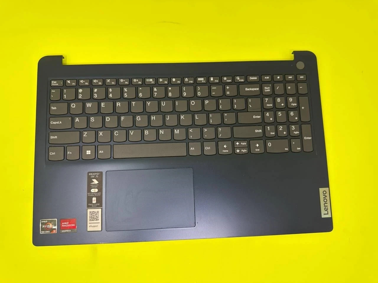 OEM LENOVO IDEAPAD 1-15AMN7 PALMREST TOUCHPAD W/KEYBOARD BLUE 5CB1J61018 OEM LENOVO IDEAPAD 1-15AMN7 PALMREST TOUCHPAD W/KEYBOARD BLUE 5CB1J61018