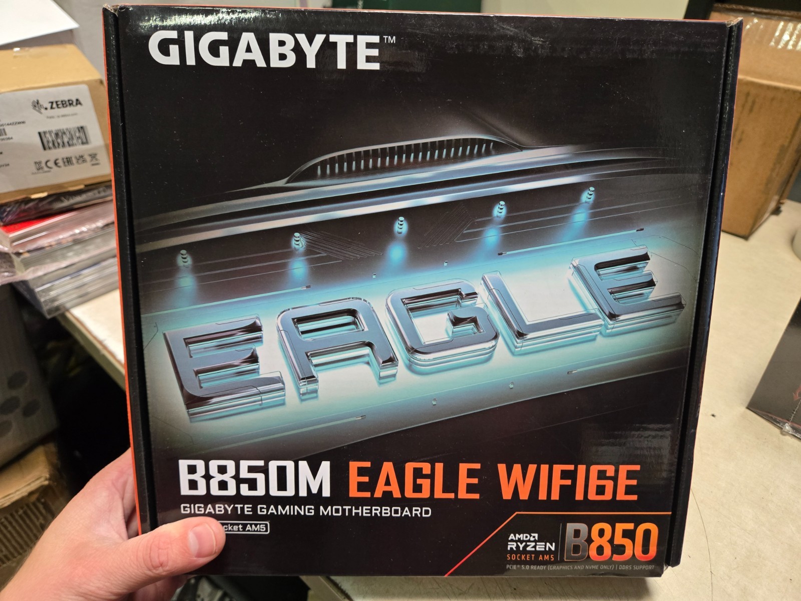 GIGABYTE B850M Eagle WiFi 6E AM5 Micro-ATX Motherboard - Black new Open Box GIGABYTE B850M Eagle WiFi 6E AM5 Micro-ATX Motherboard - Black new Open Box