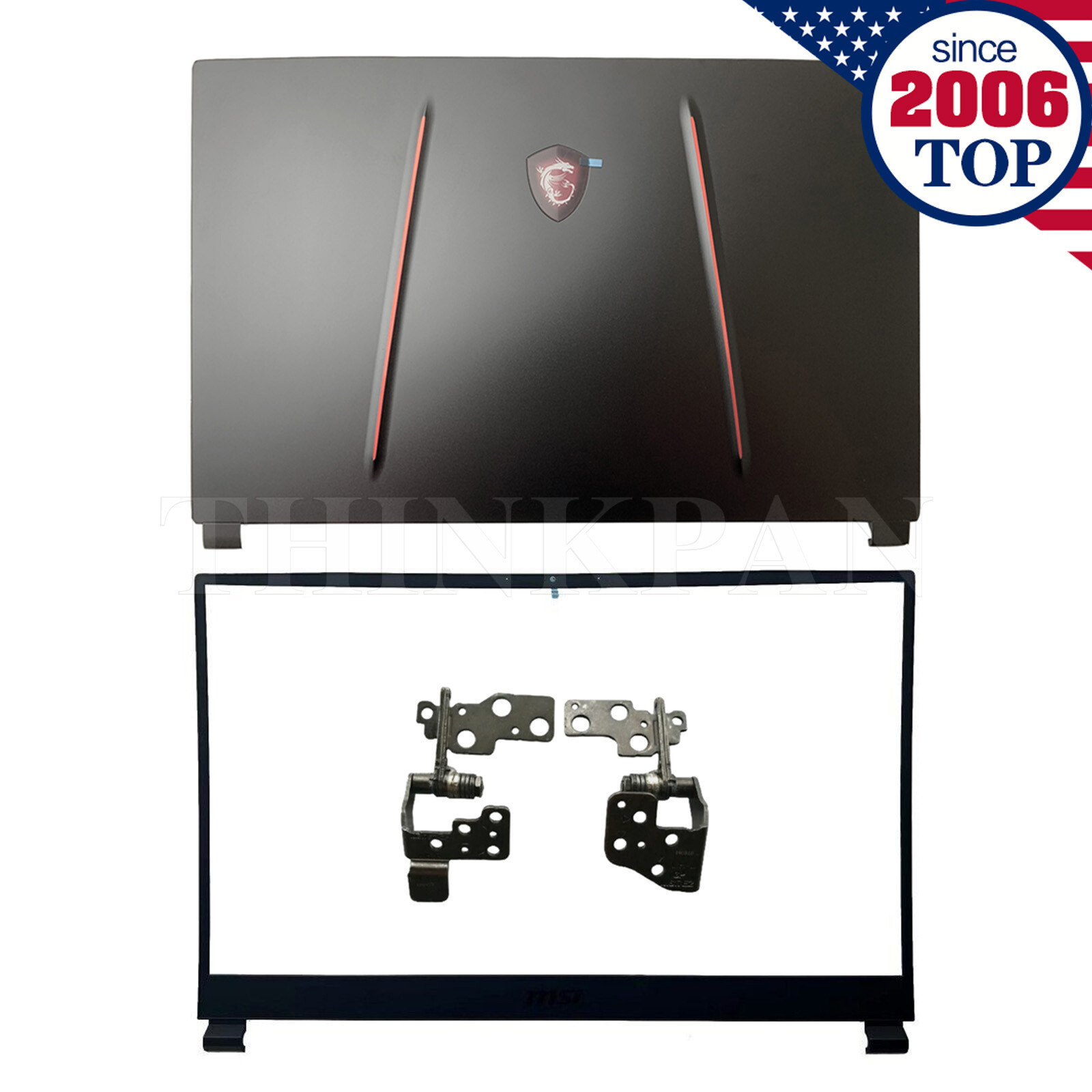 New For MSI GE75 GP75 GL75 Raider MS-17E1 MS-17E9 LCD Back Cover Bezel Hinges US New For MSI GE75 GP75 GL75 Raider MS-17E1 MS-17E9 LCD Back Cover Bezel Hinges US
