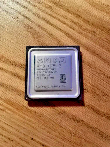 AMD AMD-K6-2/533AFX 533 MHz Super Socket 7 CPU AMD-K Processor VINTAGE RARE